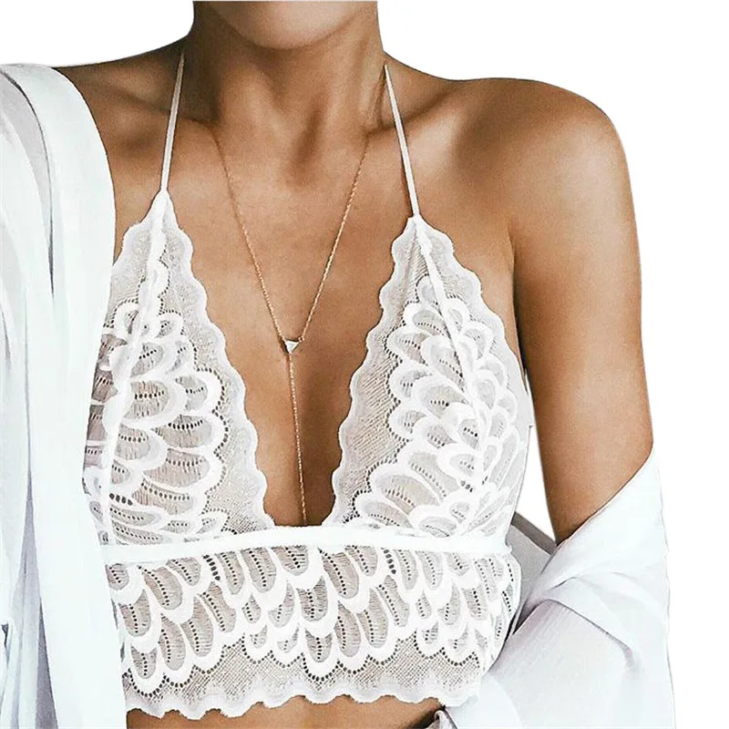 Millyn Лето Для женщин Кружево цветочный Bralet Бюстгальтер Бюстье Растениеводство