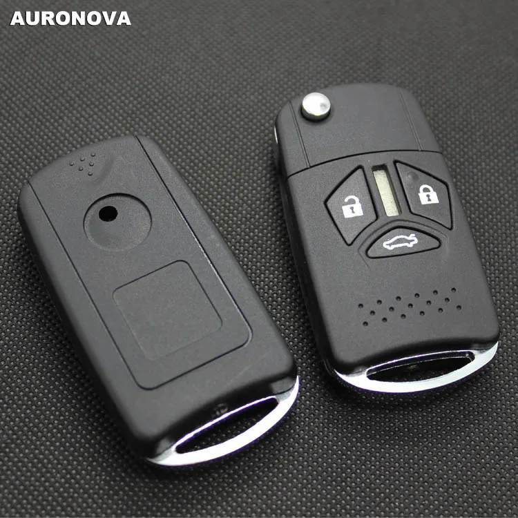 AURONOVA новый обновленный откидной Складной Корпус ключа для Mitsubishi Eclipse 3 кнопки