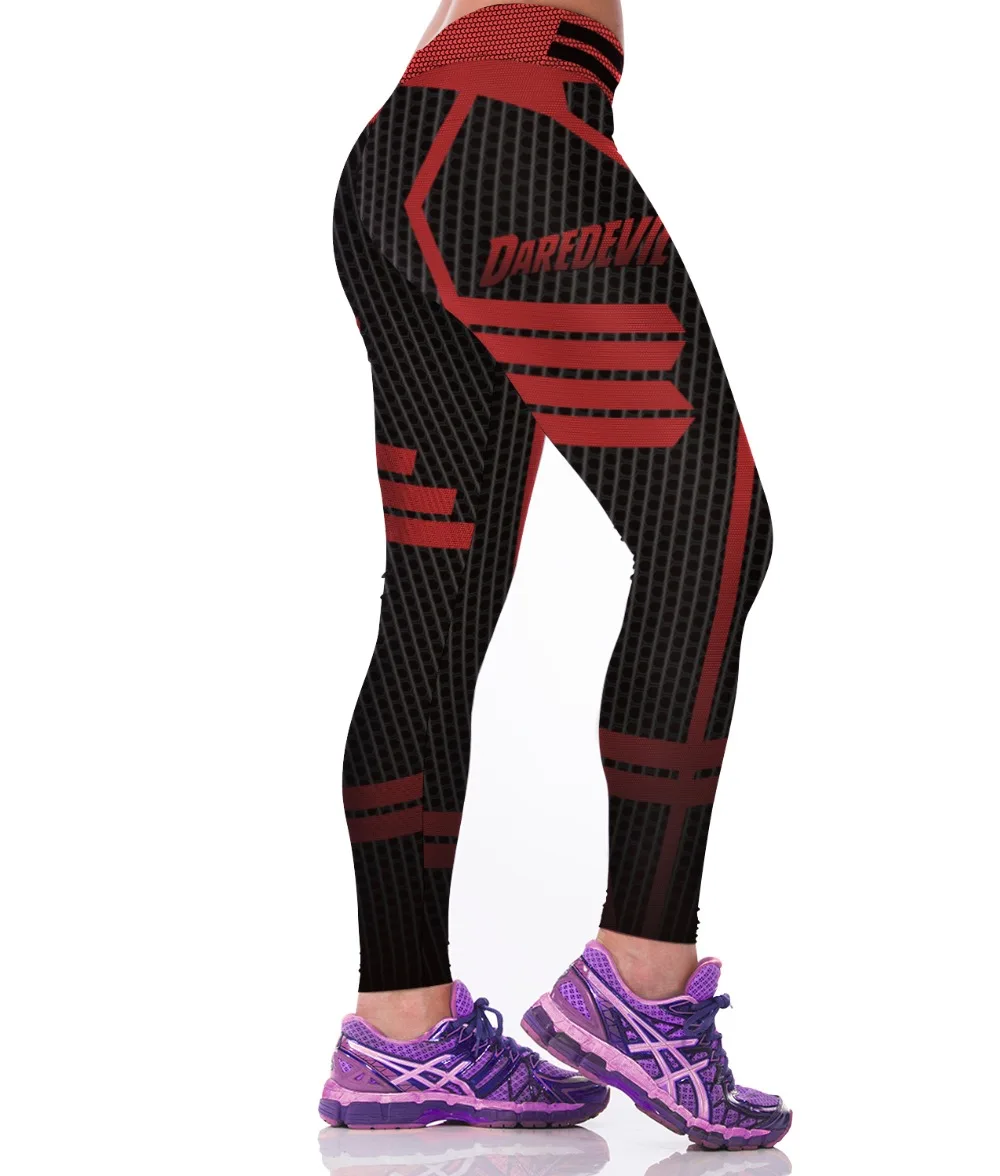 Женские леггинсы с 3D принтом спортивные штаны для активного отдыха в готическом