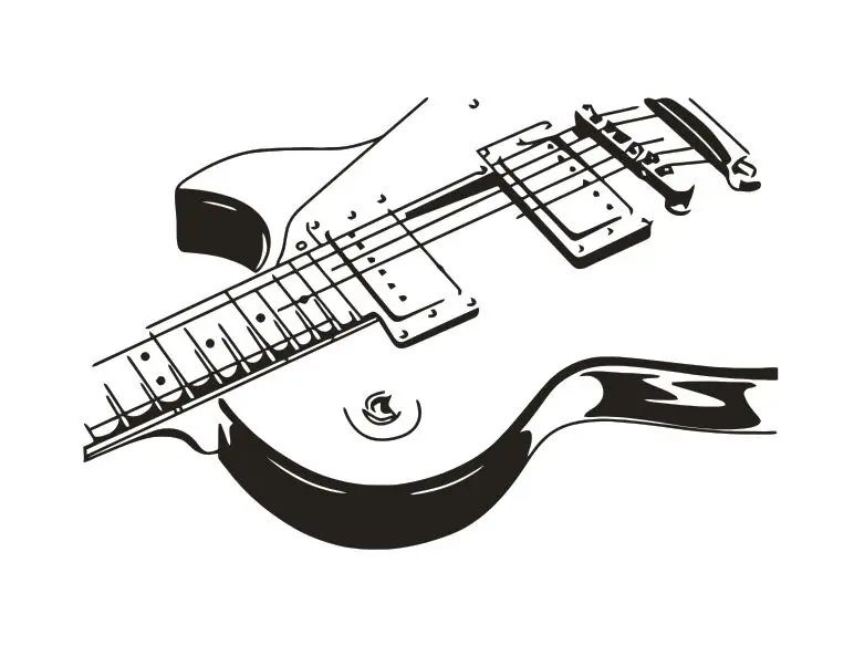 Настенная Наклейка на музыкальный инструмент гитару украшение для музыкальной