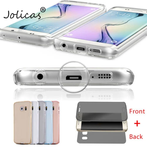 360 Полный корпус ТПУ чехол для samsung Galaxy S8 плюс S3 S4 S5 S6 S7 край A3 A5 2017 A7 J1 2016 J3 J5 J7 Grand Prime
