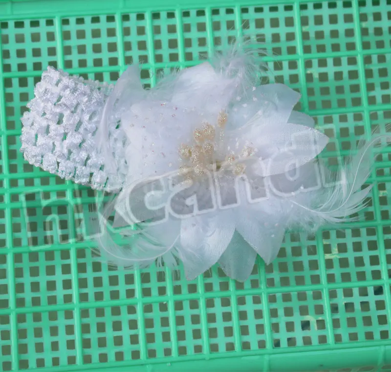 Белый головной убор повязка для волос новые аксессуары с цветком милые головные