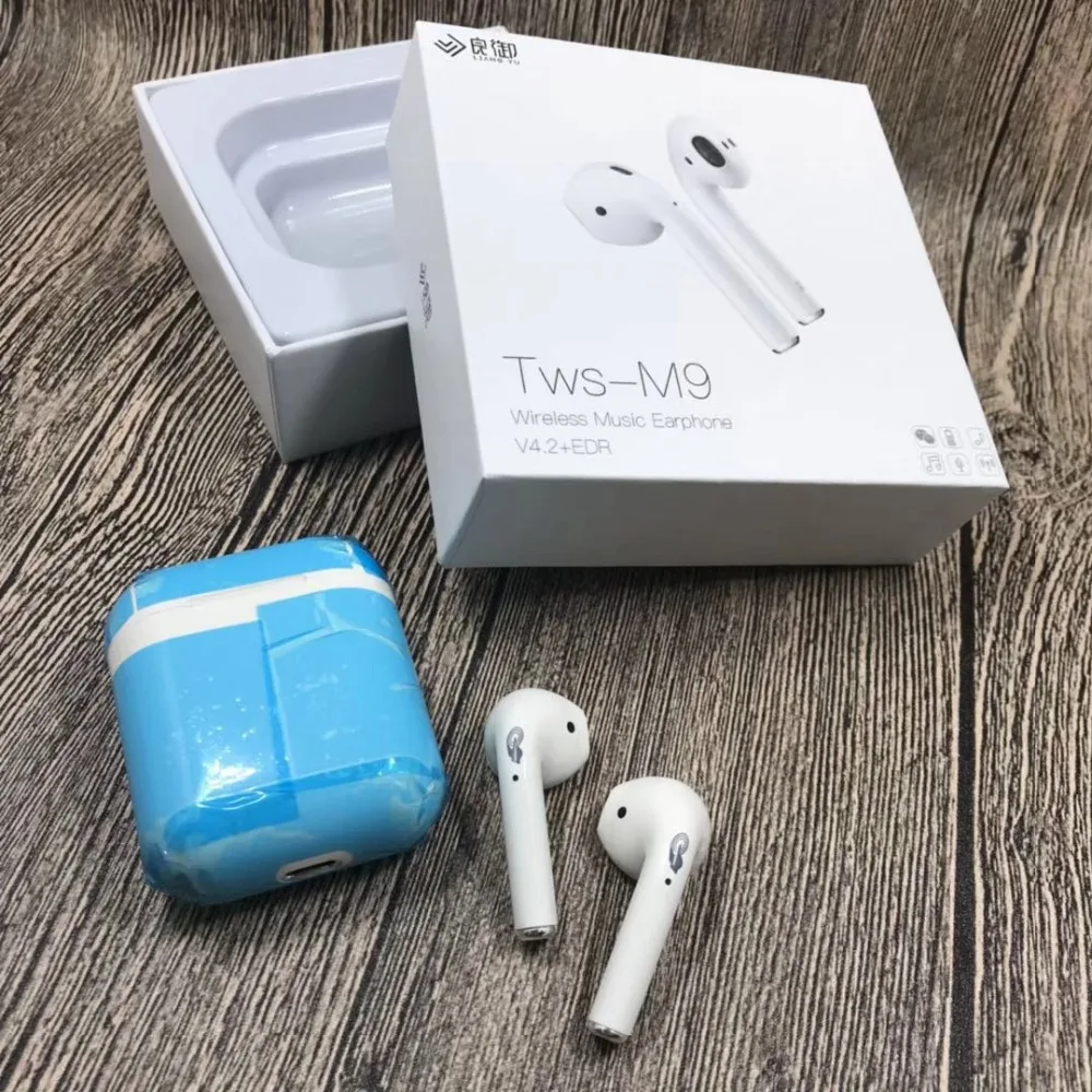 M9 TWS Беспроводные Bluetooth 4 2 наушники двойные мини сенсорные стерео гарнитура с