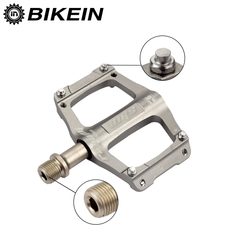 Ультралегкие алюминиевые педали BIKEIN с ЧПУ для горного велосипеда 9/16 дюйма