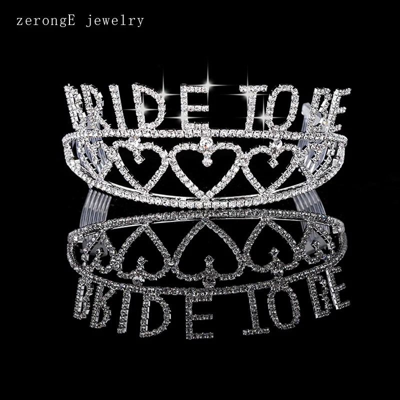 ZerongE ювелирные изделия для невесты тиара высшего качества Стразы Корона