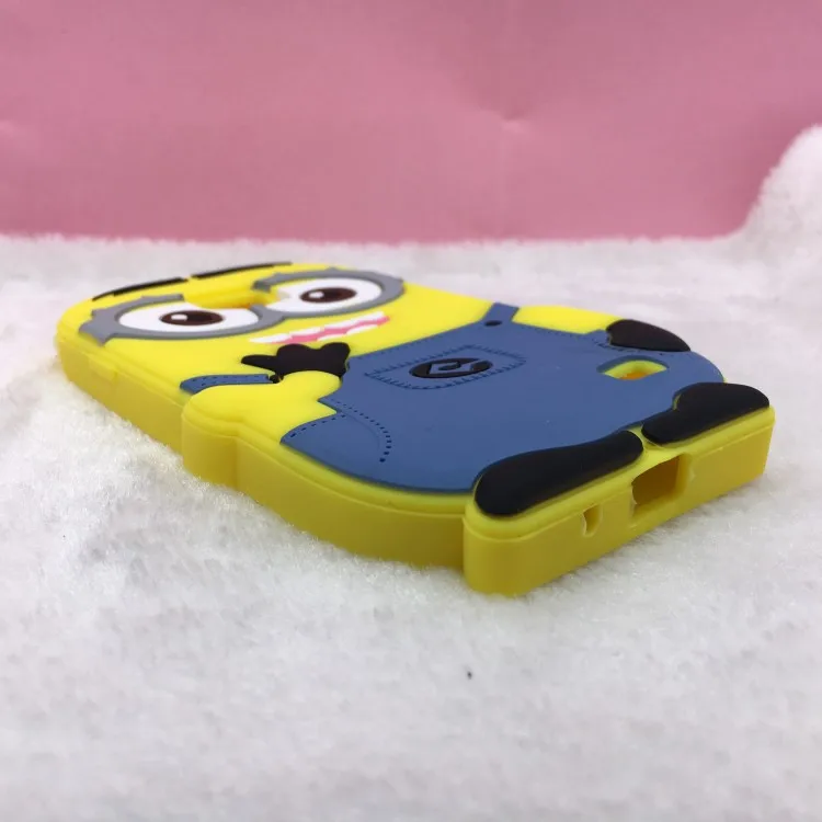 Для Samsung Galaxy S2 i9100 сумка Роскошные 3D Симпатичный мягкий Миньоны кремния обложка