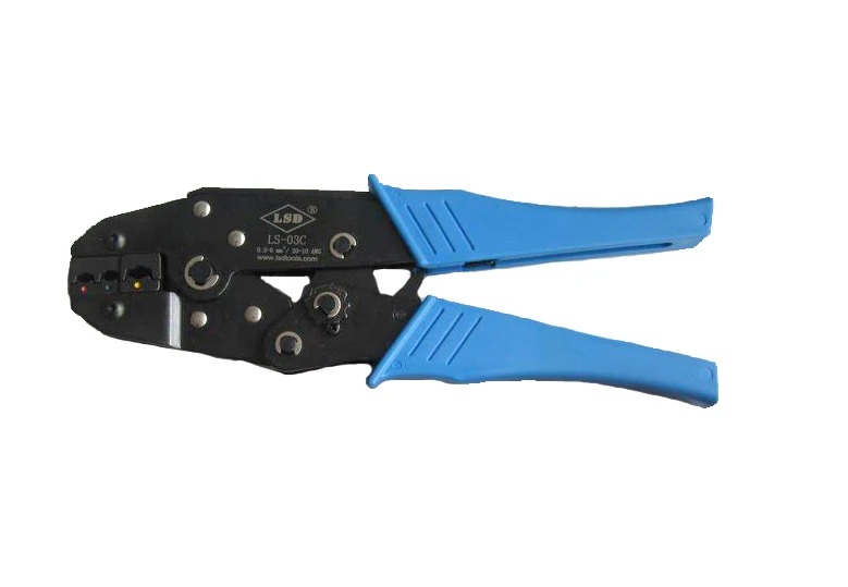 hand crimping tool kit for terminals and connectors with cable cutter replaceable dies LS-K03C die set | Инструменты