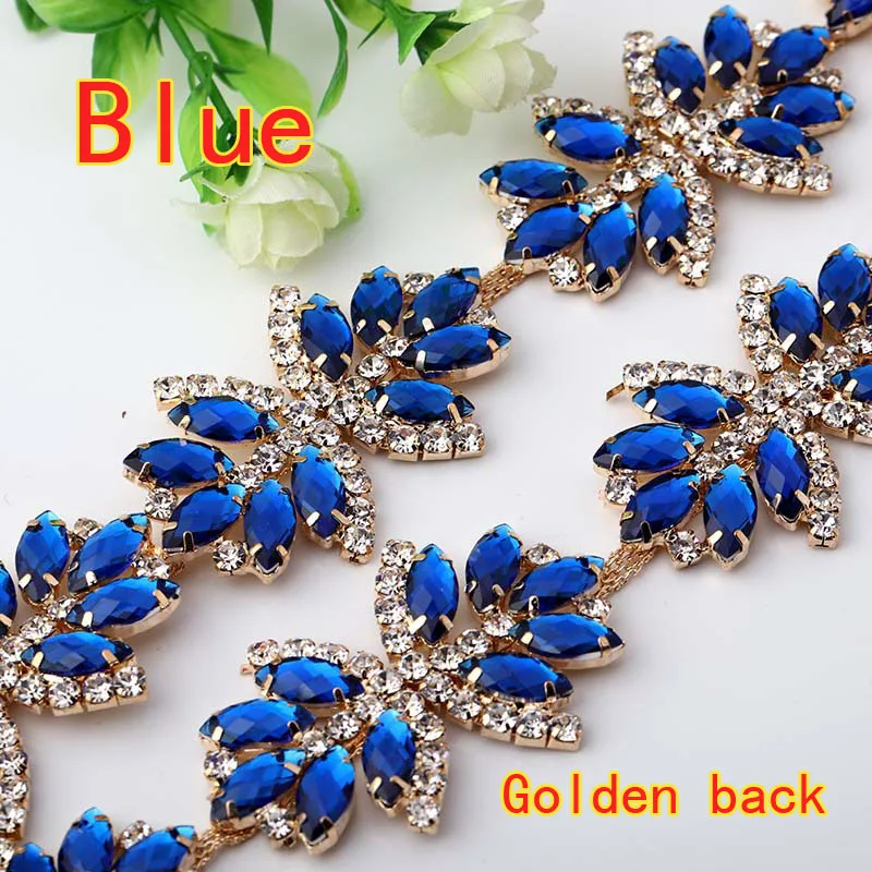 Прямые продажи с завода! Пришивная цепочка стразы из прозрачного стекла