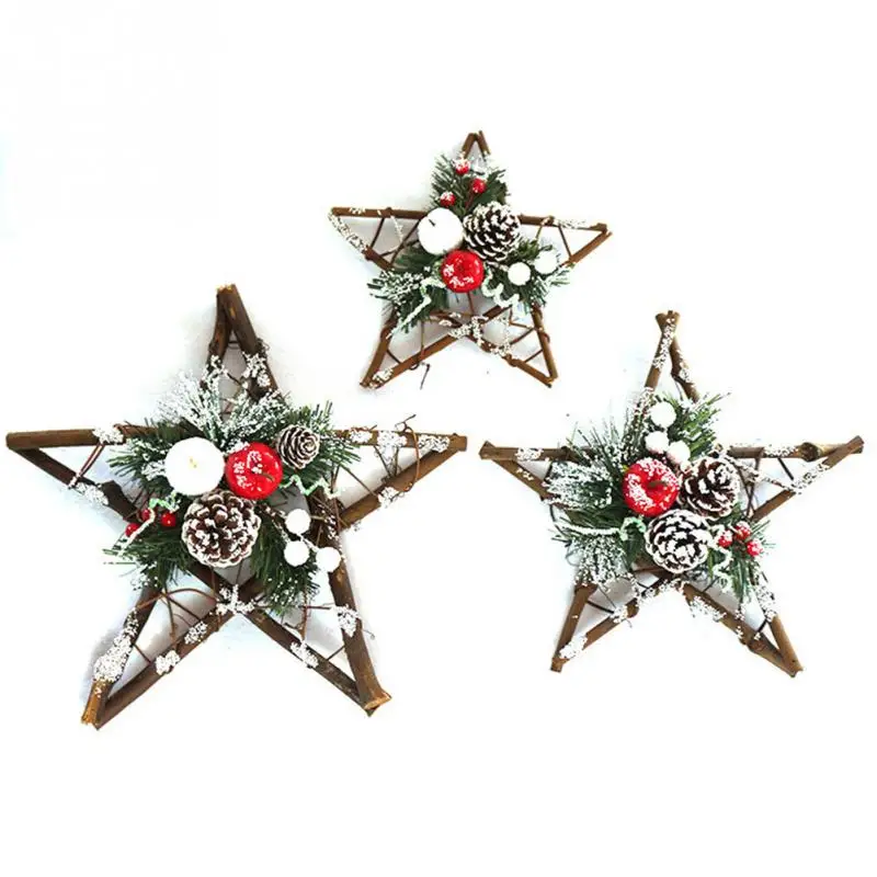 Звезды подвесной светильник елочные украшения DIY фестиваль ротанга подарок