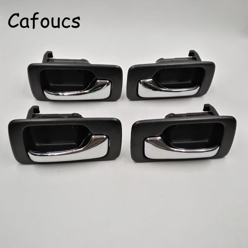 Cafoucs автомобиль для внутренней стороны двери ручка черный хром для Honda Accord 1990 1991 1992 1993