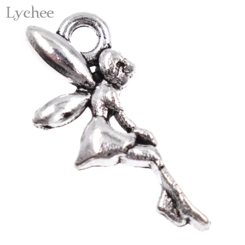 Lychee 60 шт./лот винтажные милые мини-подвески в виде ангела крошечные сказочные