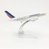 free shipping air france aeroplane model airbus a380 airplane 16cm metal alloy diecast 1400 airplane model toy for children
