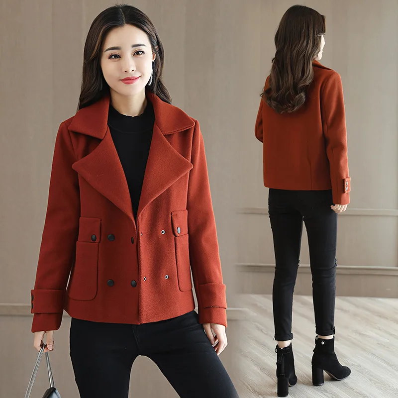 2021 Новинка Сезон весна осень Женская короткая ветровка куртка повседневное