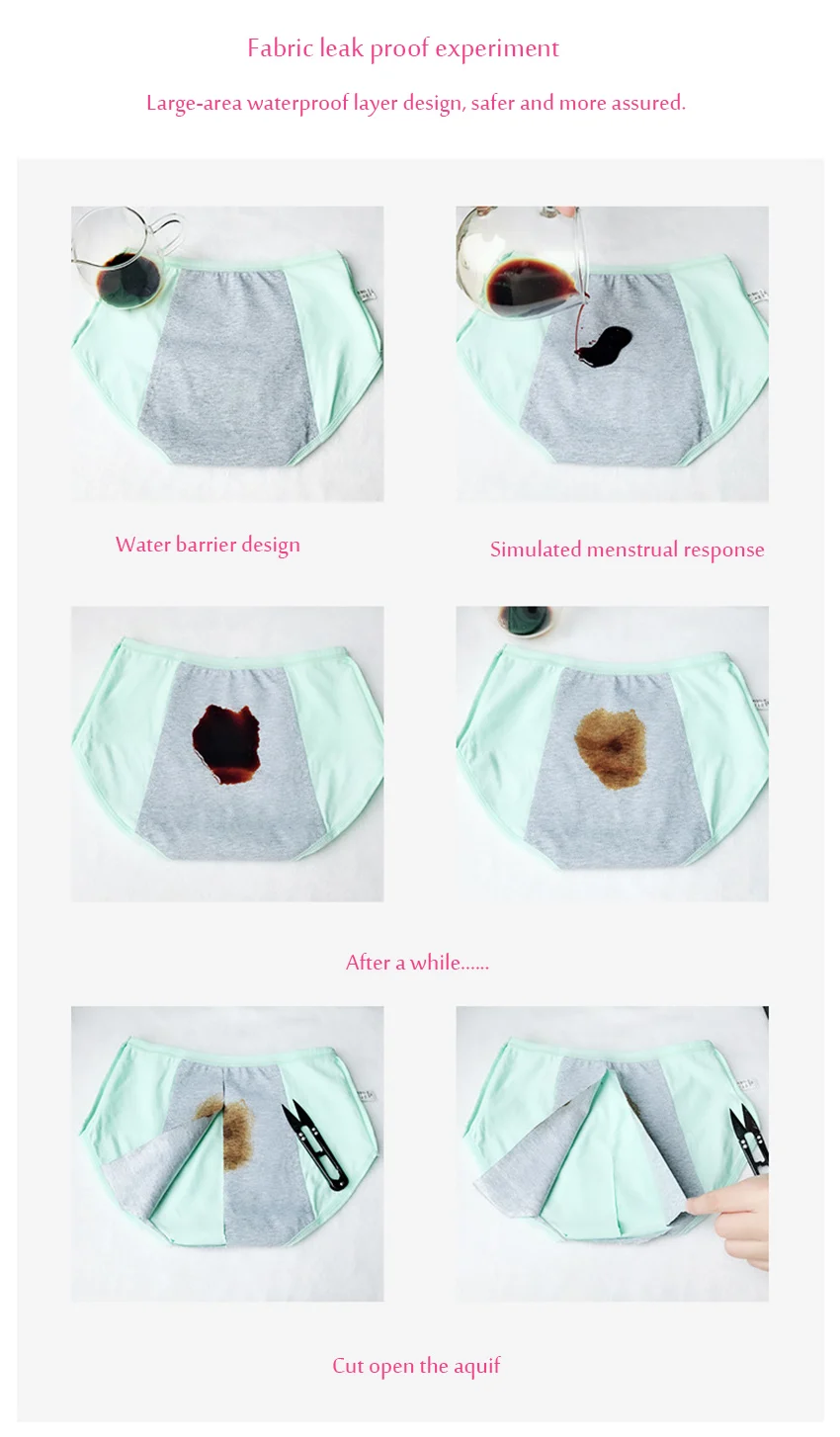2pc/1pcs Menstrual Period Cotton Panties Ladies Healthy Physiological Leak Proof Underwear Lengthen the Broadened Female Brief