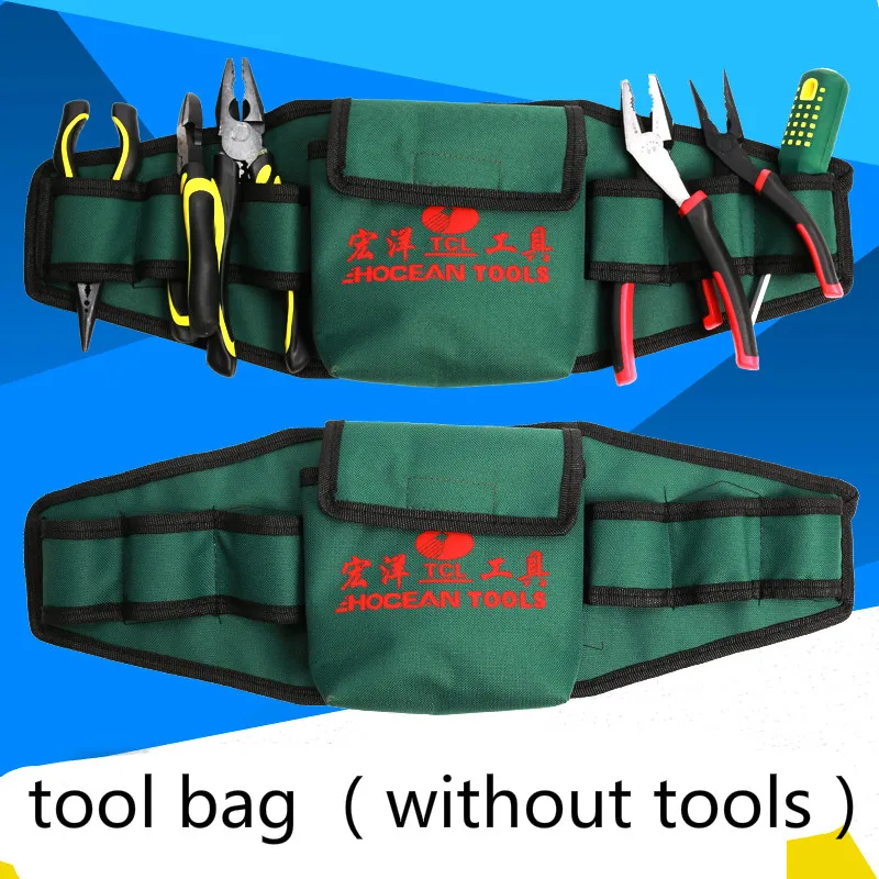 

Multifunctional Electrician Thickening Canvas tool bag Pocket Telecom Maintenance bag With Waist Size Electrician's purse
