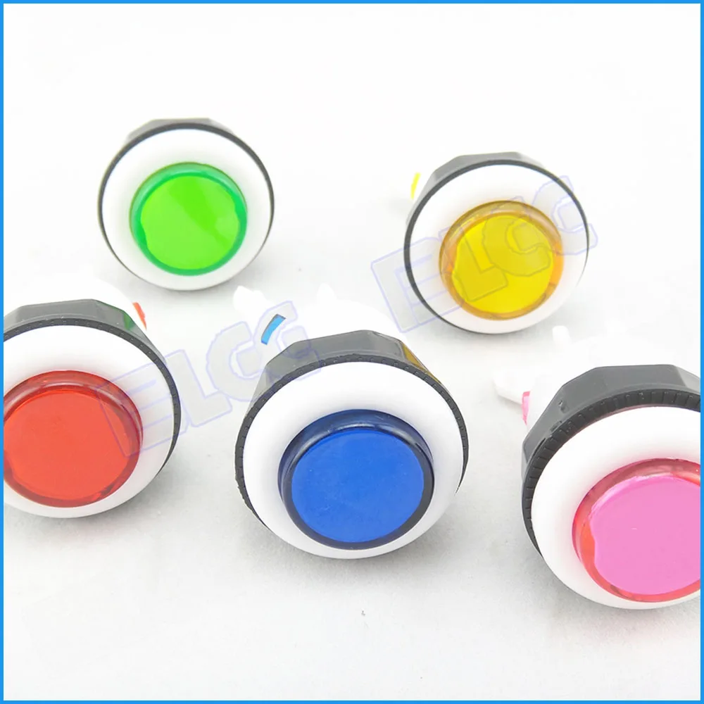 10 pcs 32 mm Full Color Arcade Button with Micro Switch for Replacement Jamma Game Parts | Спорт и развлечения