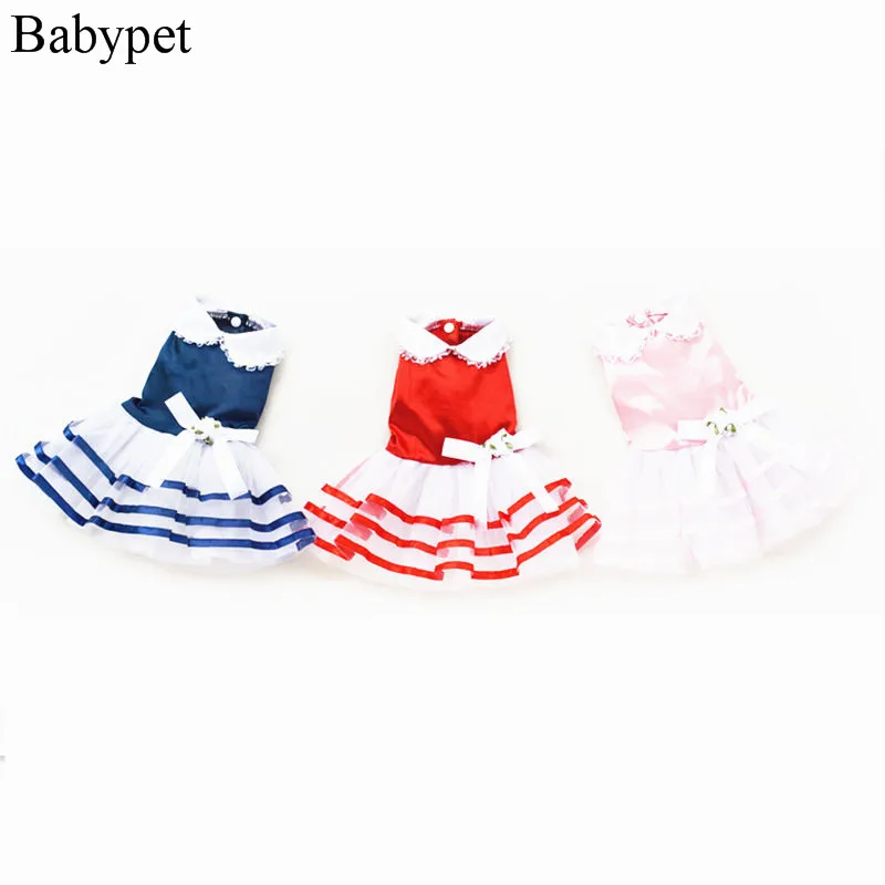 10 шт./лот оптовая продажа дешевые Сатиновые платья пачки для собак щенков собака