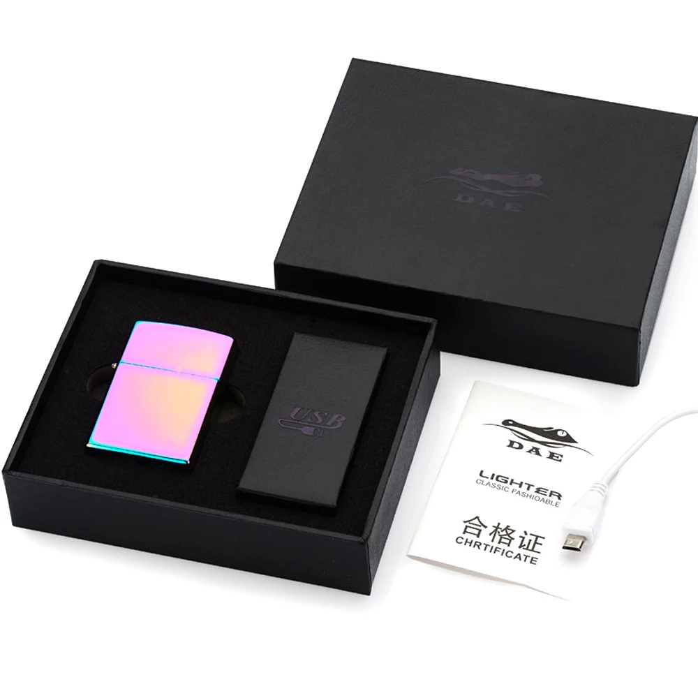 Ветрозащитная металлическая зажигалка электрическая дуговая плазменная