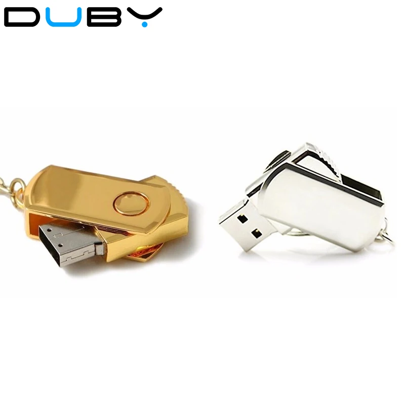 Качественный флэш накопитель вращающийся металлический usb 64 ГБ 32 из нержавеющей