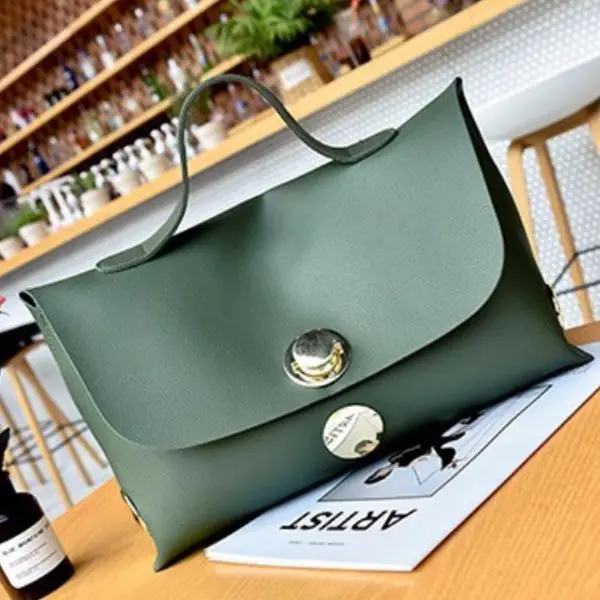 TFTP новая Бостонская сумка женская большая круглая Сумка тоут на пуговицах