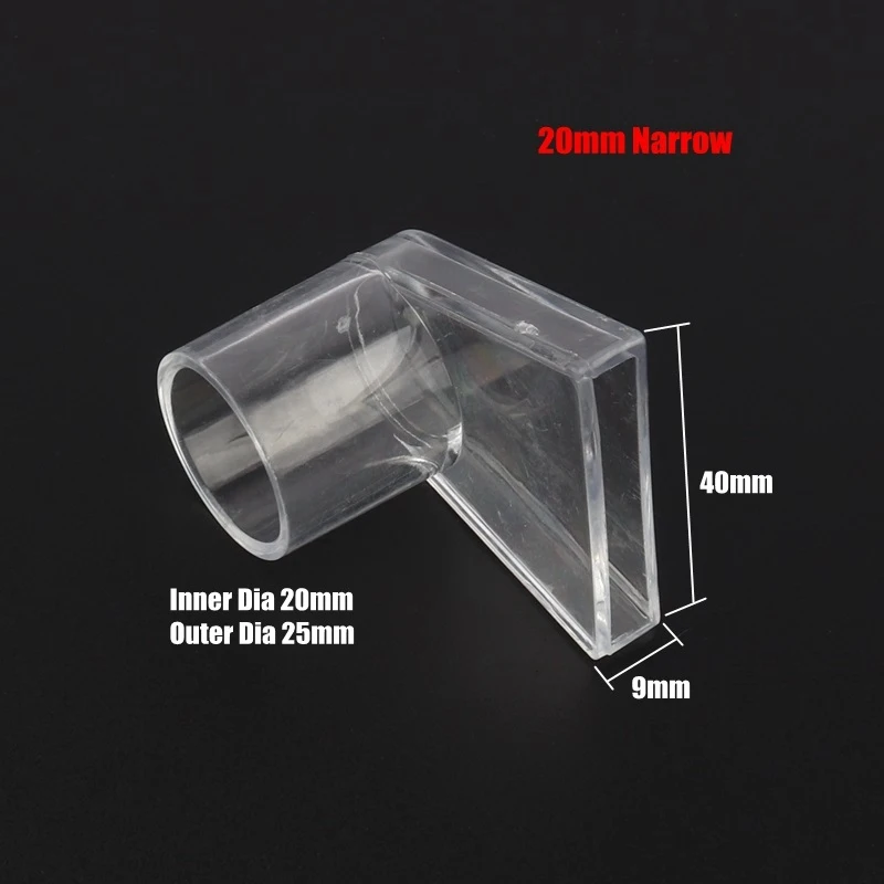 20mm Narrow 5 шт./лот, 20, 25 мм, акриловая трубка для аквариума, водяной выход, насадка для утконоса, прозрачная трубка из оргстекла, водяной насос, выход - Цвет: 20mm Narrow