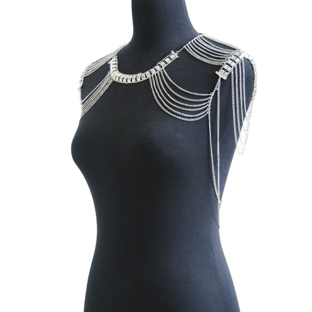 Женское металлическое ожерелье цепочка с кисточками 2019|Цепочки| |