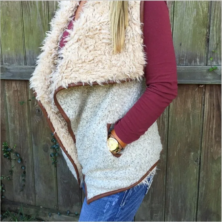 Зимнее пальто Женский Длинный жилет большой плюшевый меховой воротник вышивка