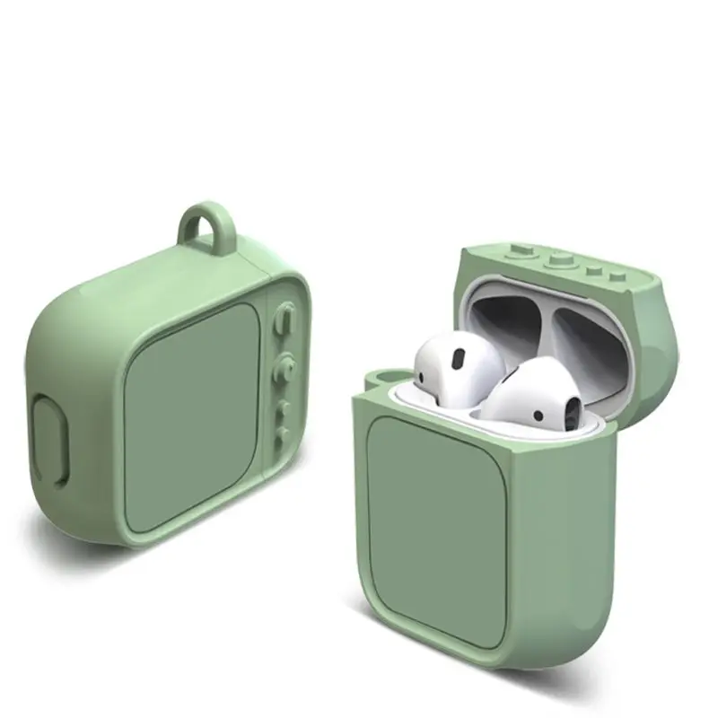 A3 Для AirPods зарядный ящик для телевизора Силиконовый водонепроницаемый ударопрочный защитный чехол Bluetooth Беспроводная коробка для наушников - Цвет: A3