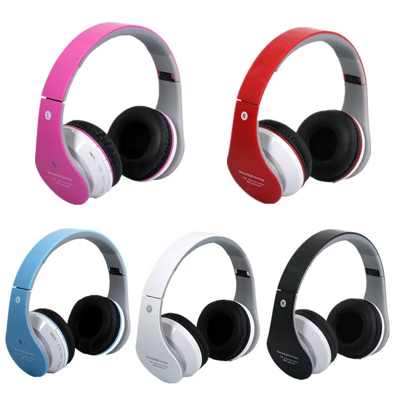 Bluetooth Беспроводной наушники Поддержка TF карты FM Радио Handfree HiFi телефон С