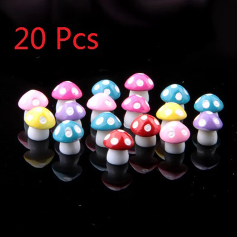 20 шт. крупные грибы мох микро Ландшафтные украшения деревянные Мини-Грибы мясо