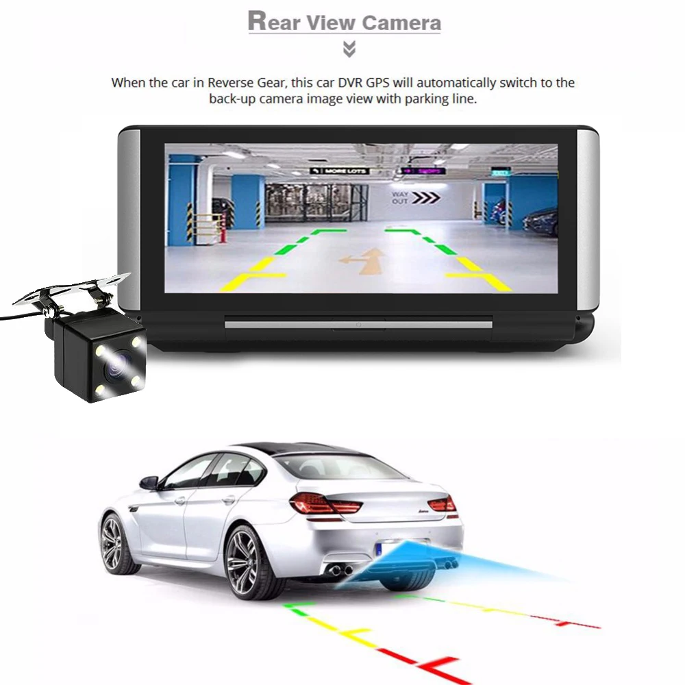 WHEXUNE 6 86 дюймов 3g/4 г Android 5 1 Видеорегистраторы для автомобилей Камера gps Full HD 1080 P WI FI