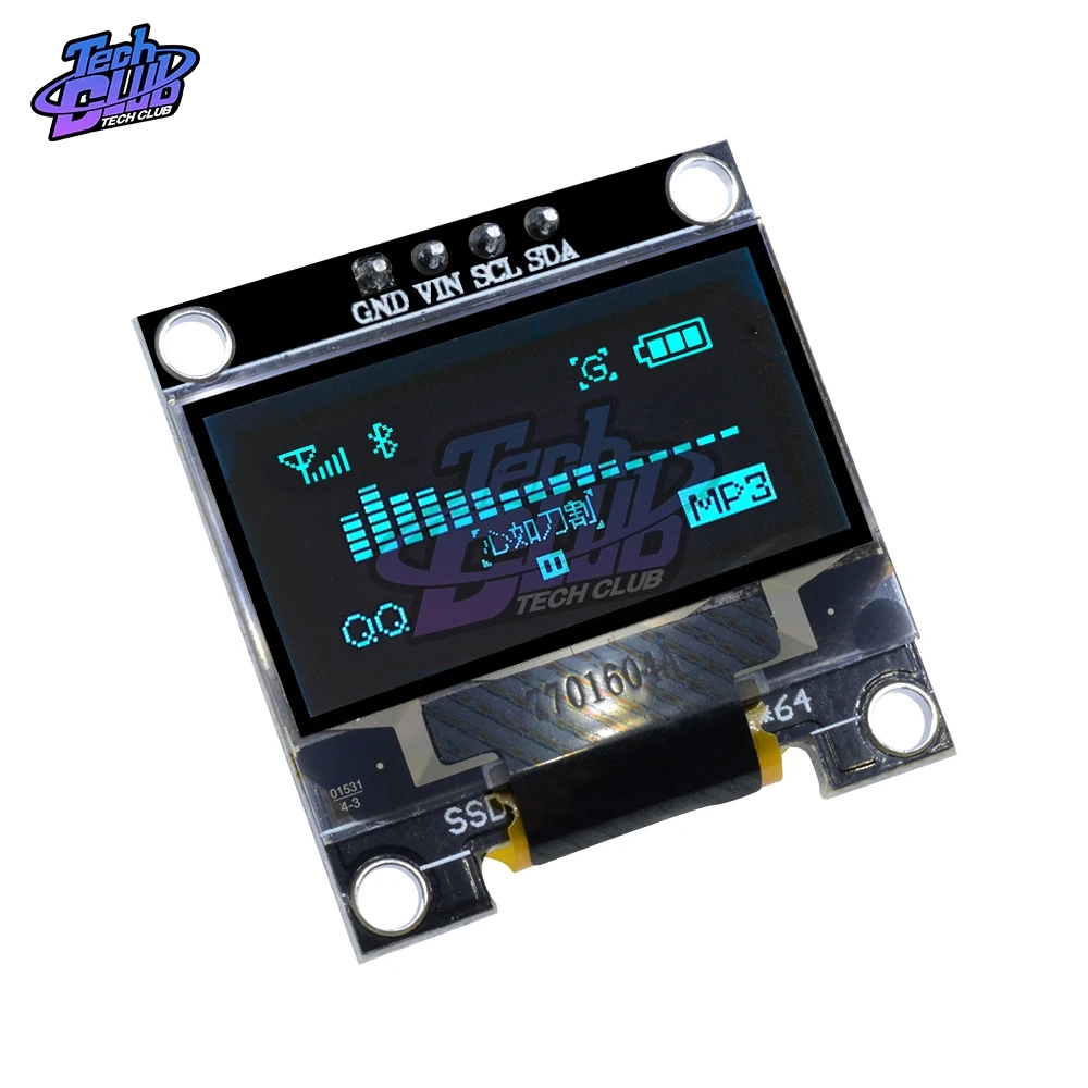 Модуль дисплея OLED 4Pin 0 96 дюйма белый/синий/желтый/синий 128X64 IIC I2C SSD1306 12864 для