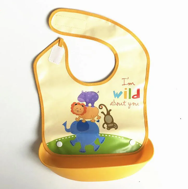 Детские нагрудники с объемными рисунками Фартук для младенцев Полотенца Съемный