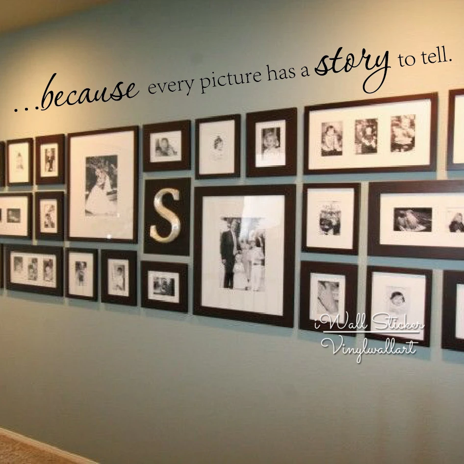 

Photo Wall Quotes Wall Sticker Quote Decals High Quality Cut Vinyl Photo Walls Removable Wall Decors Creative Home Decor Q39