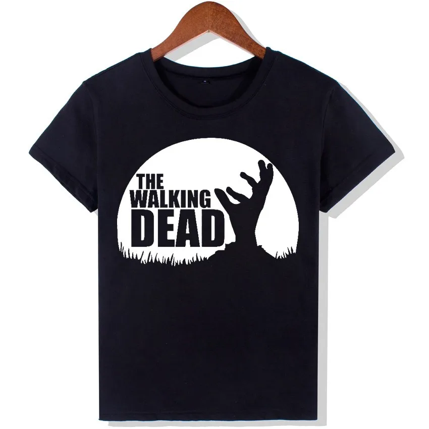 Моды The Walking Dead Футболка с принтом буквами женские топы Летняя одежда хип хоп
