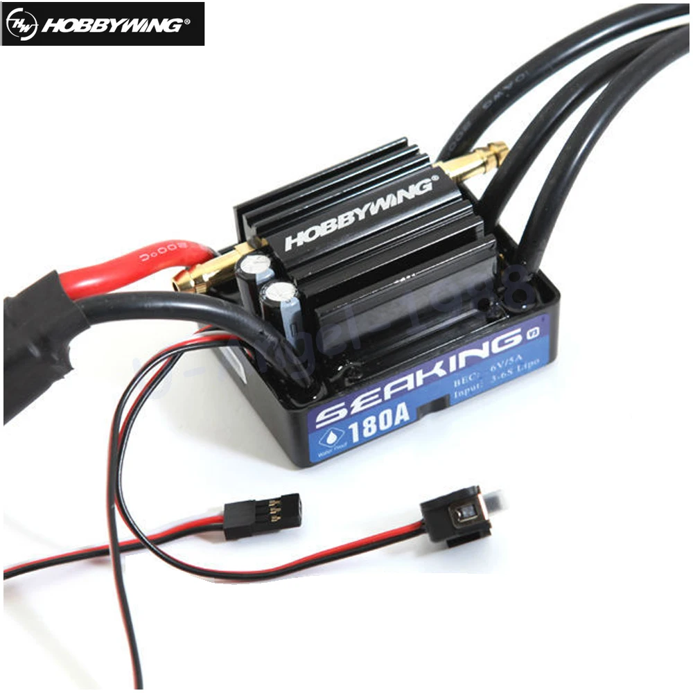 HobbyWing SeaKing V3 180A BL Мотор ESC 6V/5A BEC для RC R/c гоночной лодки|Детали и аксессуары| |