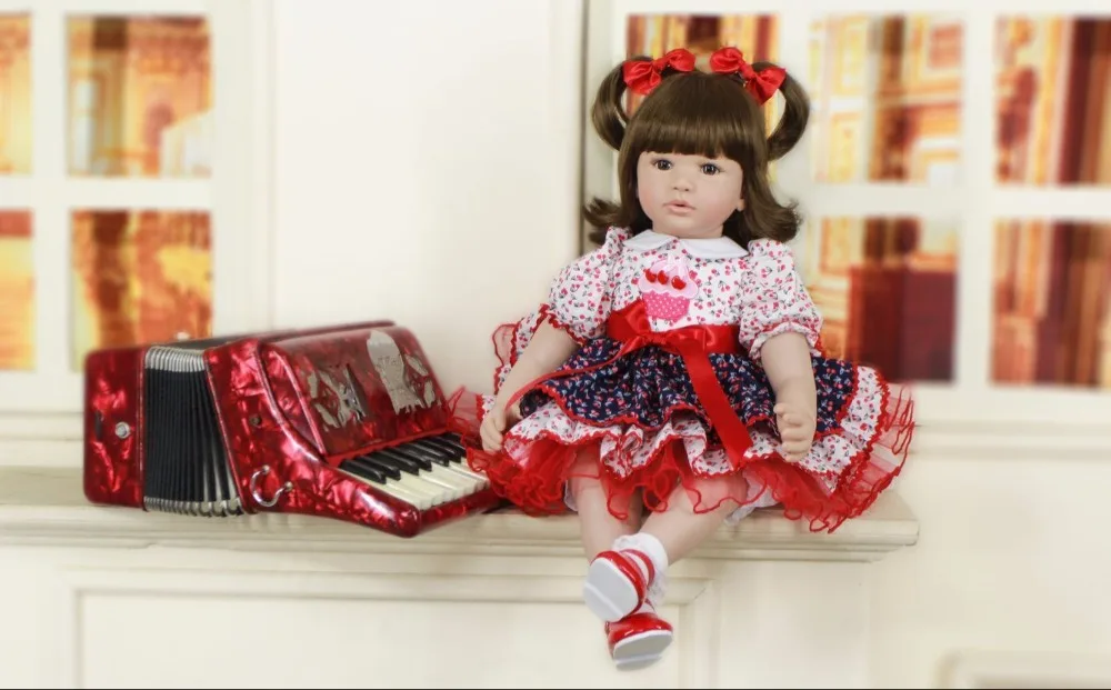 Силиконовые куклы для новорожденных принцесс 60 см мягкие boneca bambole reborn baby alive