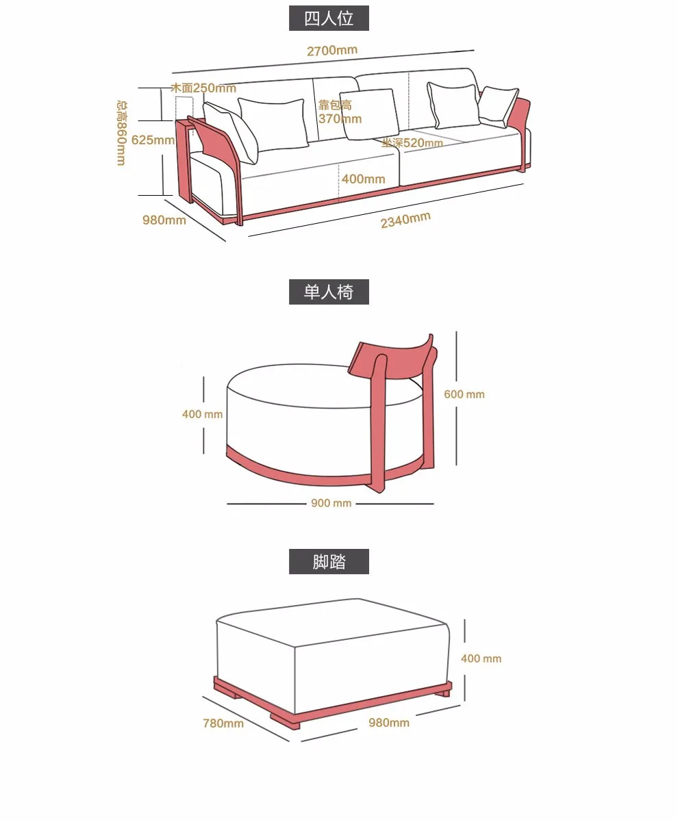 Easyliving 2019 Новый тканевый диван домашняя секция мебель для дома гостиной простой