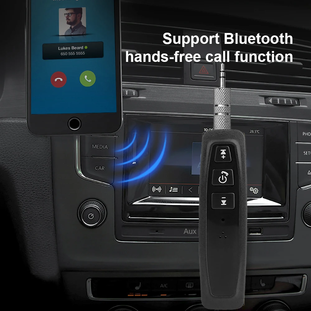 Домашний Автомобильный Bluetooth Aux аудио приемник адаптер TF карта 3 5 мм разъем Handsfree