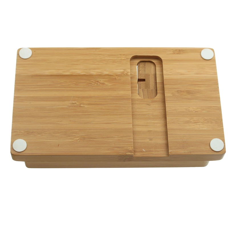 Настоящее Бамбук дерево настольная подставка для Ipad планшетных Кронштейн Док