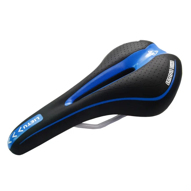 Black Blue WEST BIKING, велосипедное седло, силиконовое, нескользящее, для горного велосипеда, подушка на заднее сиденье, силикагель, спортивное, Asiento, Bicicleta, велосипедное седло - Цвет: Black Blue