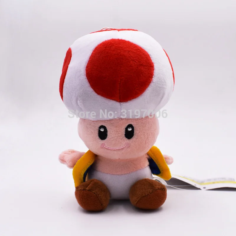Toad close red Super Mario Bros приведение бу принцесса Маргаритка персик гриб Toadette Goomba Koopa застенчивый парень сухие кости плюшевые игрушки детские подарки - Цвет: Toad close red