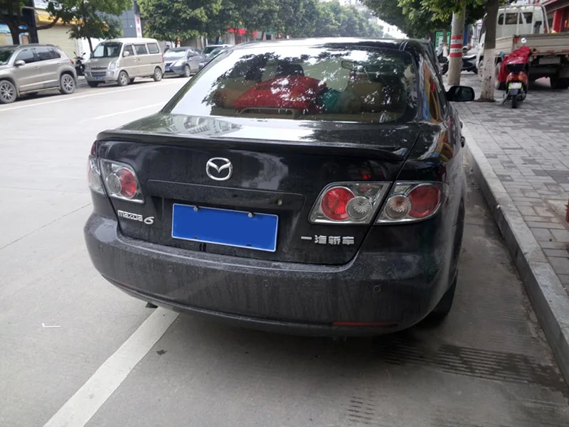Декоративный спойлер для заднего багажника Mazda 6 2003-2011 из АБС-пластика |
