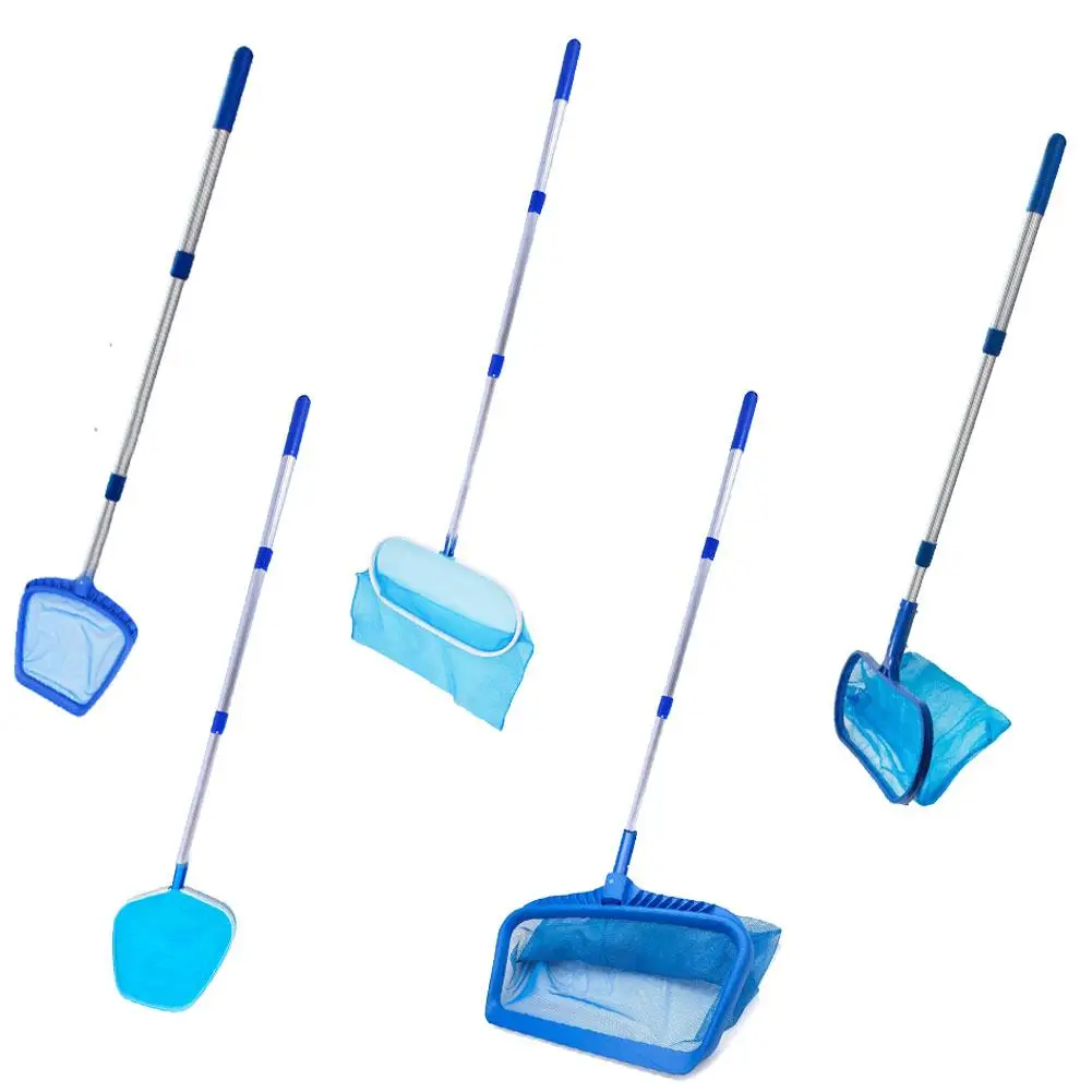 

Swimming Pool Cleaning Tool Deep Net With Rod Professional Leaf Rake Mesh Frame Net Skimmer Cleaner Swimming Pool Tool