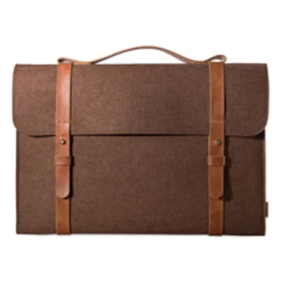 brown Шерстяная фетровая тонкая сумочка, сумка для ноутбука 15,6 Для Macbook Xiaomi Samsung Lenovo 11 12 13 14 15 15,6, чехол для ноутбука, портативная крышка - Цвет: brown