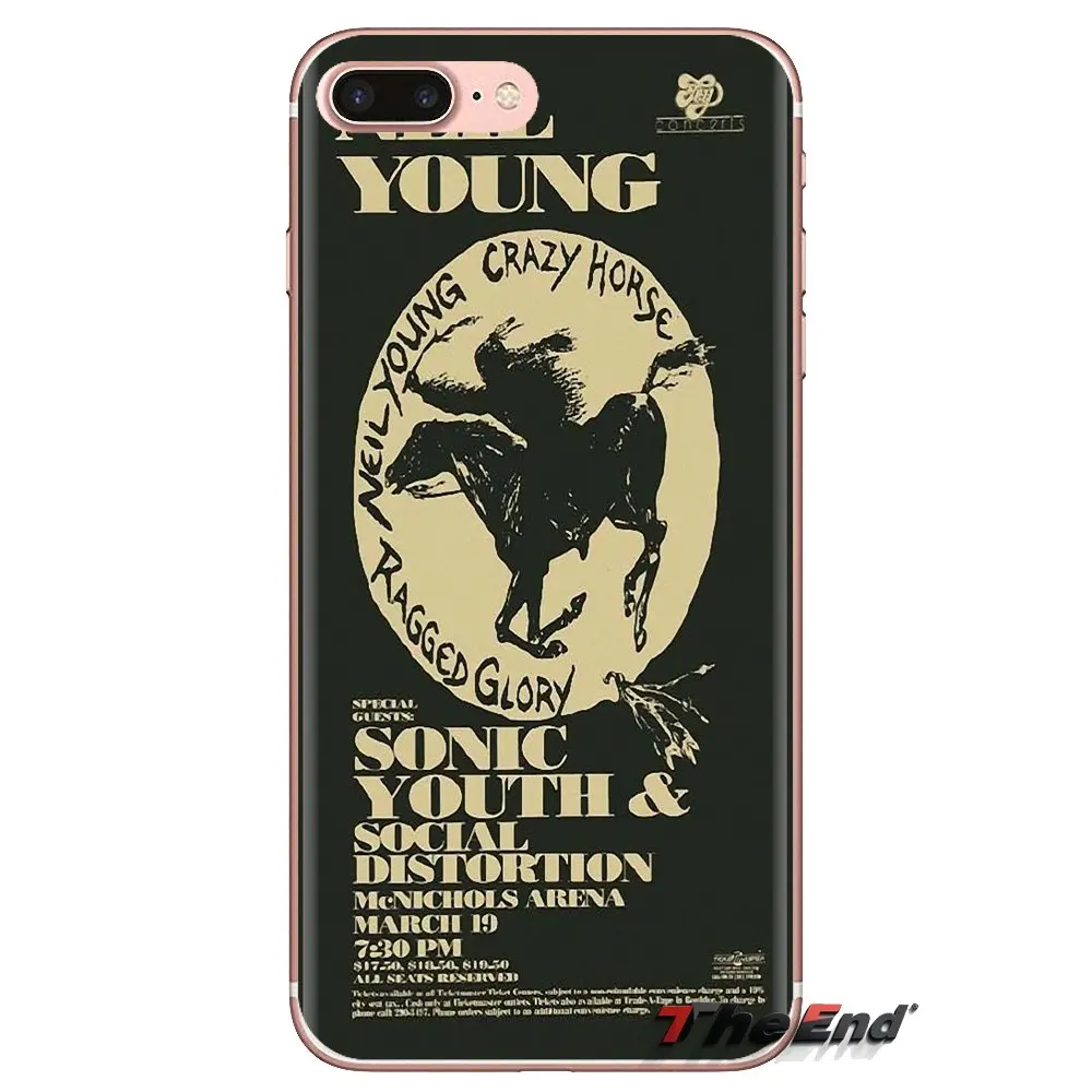 For Huawei G7 G8 P7 P8 P9 P10 P20 P30 Lite Mini Pro P Smart Plus 2017 2018 2019 Neil Young Music Art Transparent TPU Case Covers |