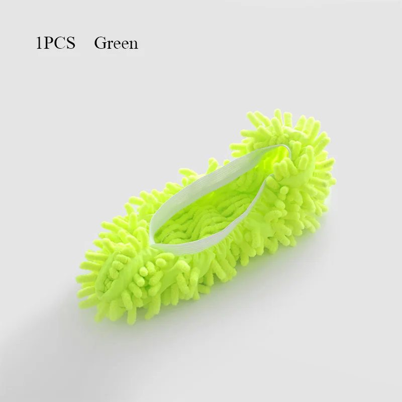 Green 1 шт., чехлы для обуви, швабра, тапочки для ленивых, для дома, для полировки пола, легко чистятся, носки для ног, покрытие для обуви, для мытья, для ленивых, для обуви, синий, фиолетовый - Цвет: Green