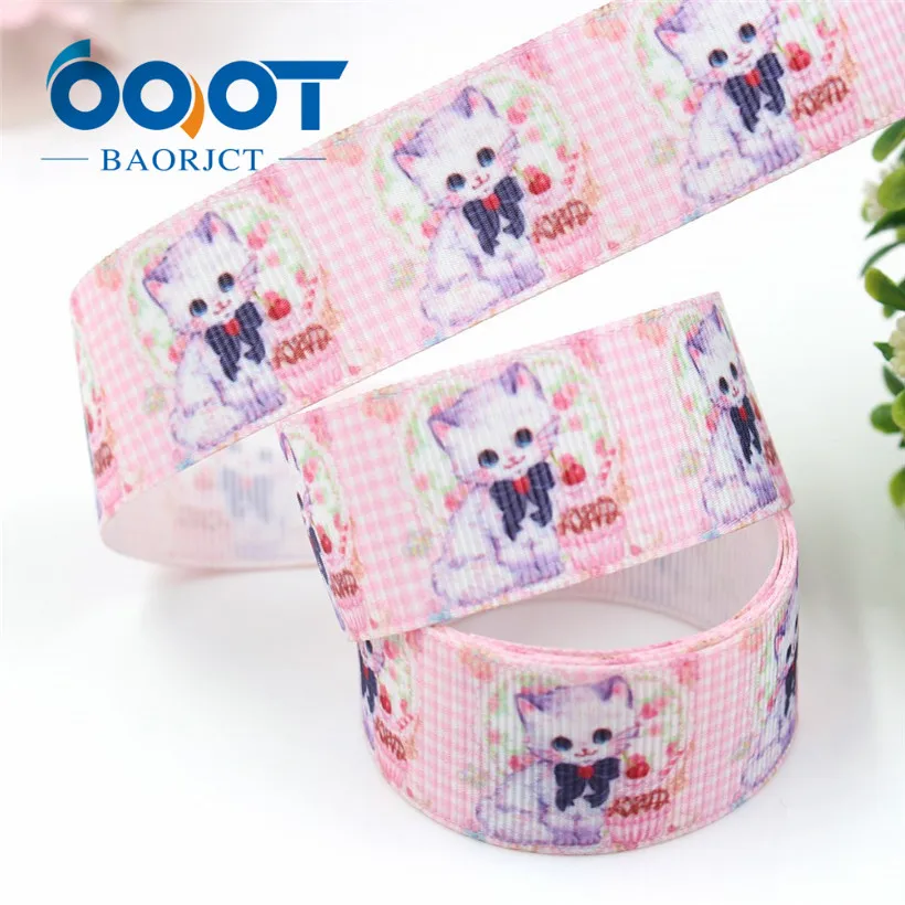 I-19223-454 OOOT BAORJCT I-19223-448 25 мм 10 ярдов животных термотрансферные печатные корсажные ленты, лук кепки DIY аксессуары украшения - Цвет: I-19223-454