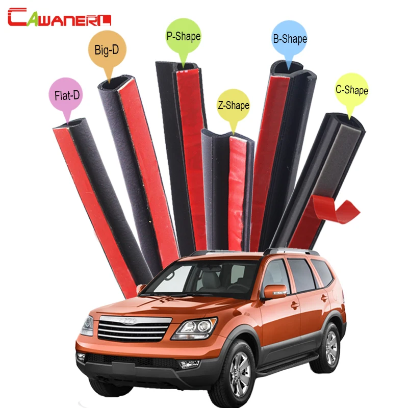 Cawanerl авто четыре двери багажника капота уплотнительная полоса комплект