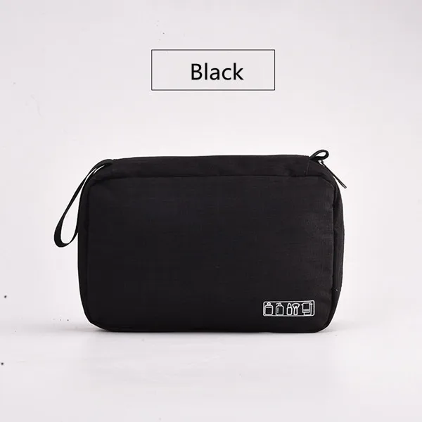 black Подвесная сумка для макияжа многофункциональная дорожная сумка для хранения туалетных принадлежностей косметическая сумка для хранения Парикмахерская Складная Сумочка для косметики - Цвет: black